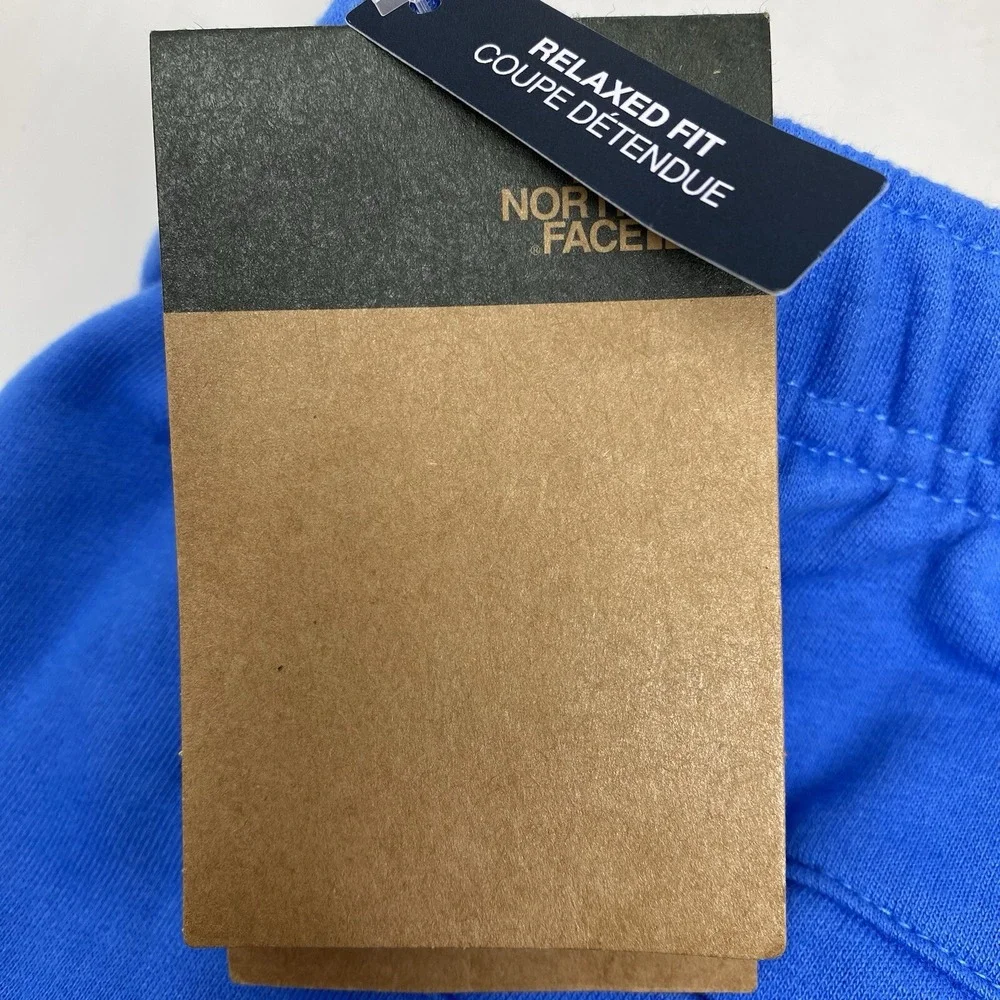 The North Face‎ Fleece Shorts Mens XXL Blue Simple Logo Relaxed Fit NF0A81TYLV6